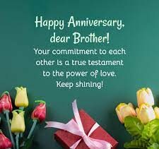 Anniversary Wishes for My Brother