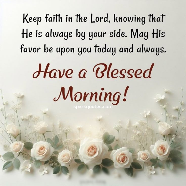 good morning