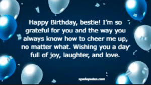 Birthday Wishes for Bestie